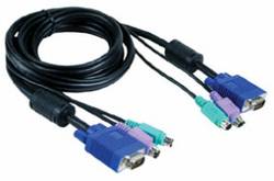Комплект кабелей D-Link DKVM-CB3 для KVM-переключателей. 3м DKVM-CB3