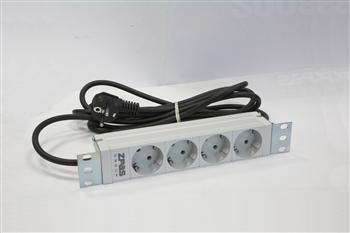 WZ-LZ10-04-SU-000 Блок розеток 10" 1U,10A,230V 4d schuko