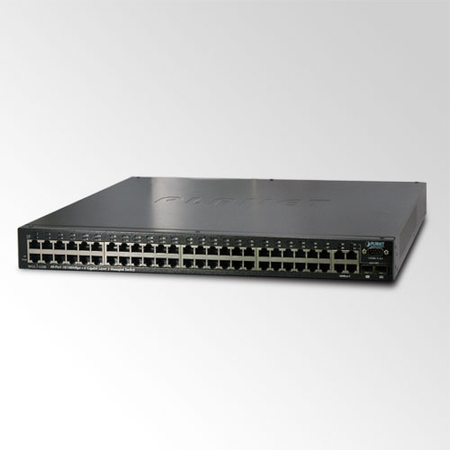 WGS3-5220 48 портов 10/100Mbps + 4 порта GigabitEthernet / 2 порта mini-GBIC SFP Коммутатор Fast Eth