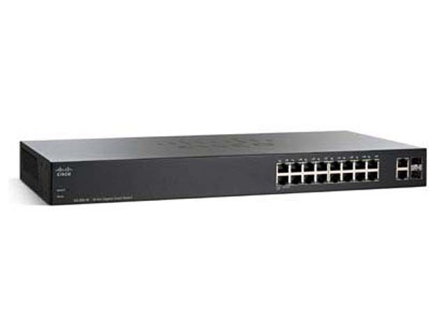 Коммутатор Cisco SB SG 200-18 18-port Gigabit Smart Switch SLM2016T-EU