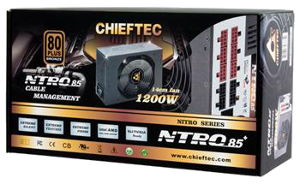 BPS-1200C Блок питания CHIEFTEC RETAIL Nitro BPS-1200C,14cm fan,24+8+8,8xPeripheral,10xSATA,6xPCIe,modular