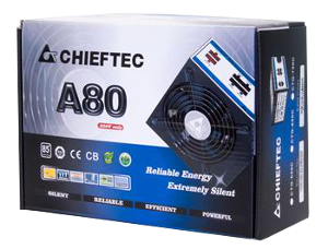 CTG-750C Блок питания CHIEFTEC RETAIL A-80 CTG-750C,12cm fan,a/PFC,24+8,4xPeripheral,6xSATA,2xPCIe,modular