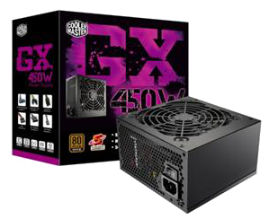 RS450-ACAAD3-EU Блок питания Cooler Master GX 450Вт,80+ Bronze, активный PFC,120мм вентилятор