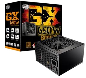 RS650-ACAAD3-EU Блок питания Cooler Master GX 650Вт,80+ Bronze, активный PFC,120мм вентилятор