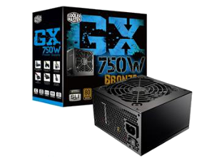 RS750-ACAAD3-EU Блок питания Cooler Master GX 750Вт,80+ Bronze, активный PFC,120мм вентилятор