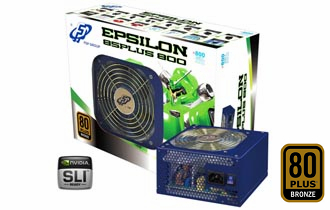 EPSILON_85PLUS_800 Блок питания FSP RETAIL Epsilon 800 85+,12cm fan, a/PFC,24+8+4,4xPCI-E,8xSATA,powercord