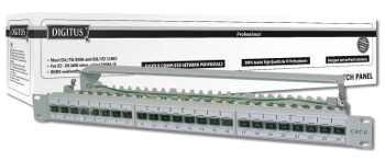 DN-91624S-EA Патчпанель Digitus 19" 1 U FTP Cat.6a 24 порта DN-91624S-EA