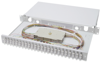 DN-96322 Оптическая панель DIGITUS 19'' 1U, 24xSC duplex, MM, splice cassette, pigtails OM2 incl. DN-96322
