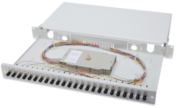  DN-96311  Оптическая панель DIGITUS 19'' 1U, 24xST, SM, splice cassette OM2 incl. DN96311