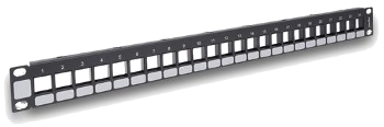 632790 Патч-панель Legrand RJ45, 19", 1U, UTP, 24 порта, наборная, LINKEO 632790