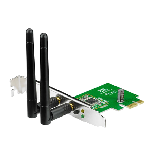 PCE-N15 WiFi-адаптер ASUS PCE-N15 802.11n 300Mbps, 2 съемные антенны, PCIexpress