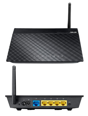 RT-N10E Интернет-шлюз ASUS RT-N10E 802.11n 150Mbit 4x10/100 LAN, 1x10/100 WAN