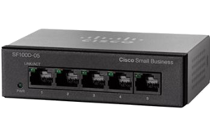SF100D-05-EU Коммутатор Cisco SB SF100D-05 5-Port 10/100 Desktop Switch