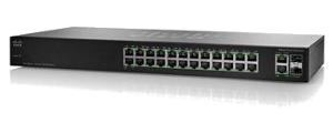 SF102-24-EU Коммутатор Cisco SB SF102-24 24-Port 10/100 Switch with Gigabit Uplinks