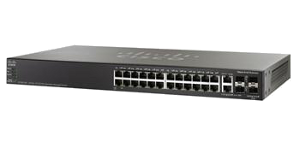 SF500-24P-K9-G5 Коммутатор Cisco SB SF500-24p 24-port 10/100 POE Stackable Managed Switch w/Gig Uplinks