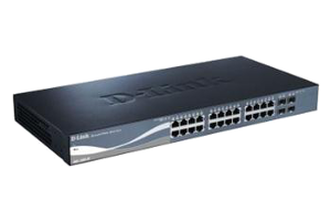 DGS-1500-28 Коммутатор D-Link DGS-1500-28 24port 1GE, 4x1GE/SFP, WebSmartPro