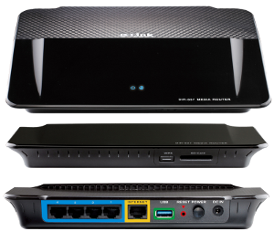 DIR-857 Интернет-шлюз D-Link DIR-857 802.11a/ n DuabBand 4port Gbit, USB, HD MediaRouter