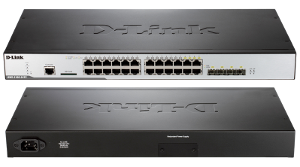 DWS-3160-24TC Коммутатор D-Link DWS-3160-24TC для управления точками доступа (до 48), 20x1GE, 4x1GE/
