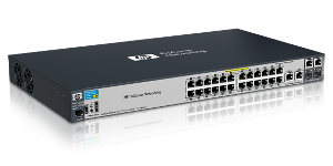 J9138A Коммутатор HP 2520-24-PoE 24x10/100+2xGE-T +2xGE-T/SFP, L2, 195W, LT Waranty