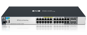 J9299A Коммутатор HP 2520-24G-PoE 20xGE+ 4xGE T/SFP, L2, 195W, LT Warranty