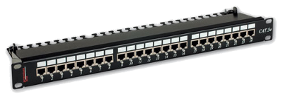 175612412 Патч-панель НАВИГАТОР 24 порта STP кат 5е экранированная, 1U 19 Premium Line