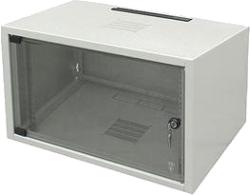 WZ-3504-01-01-011 Шкаф настенный 19" ZPAS 6U, глубина 400 мм., серый цвет