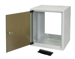 WZ-3661-01-02-011 Шкаф настенный ZPAS 7U 10" глубина 260мм. стеклянная дверь