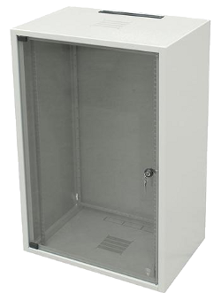 WZ-3715-01-05-011 Шкаф настенный 19" ZPAS 18U, глубина 600 мм., серый цвет