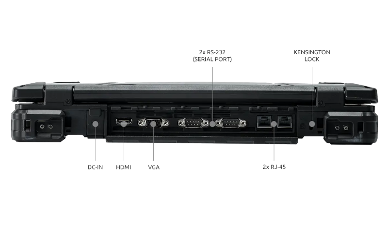 Durabook z14i rear