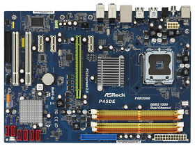 Материанская плата ASRock p45de