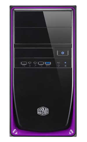 RC-344-PKN2 Корпус Cooler Master Elite 344,без БП,1xUSB3.0, mATX,черно-фиолетовый