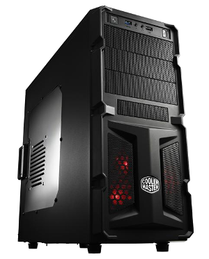 RC-K350-KWN1-EN Корпус Cooler Master K350,без БП,полностью черный,прозрачная боковая стенка,1xUSB3.0