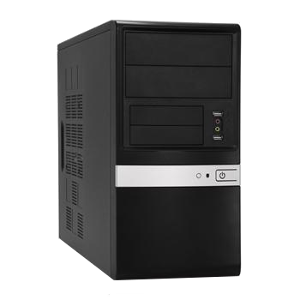 KS-188_FX-400C Корпус Foxconn KS-188 с БП Foxconn FX-400C (400W,24+4pin,2xPeripheral,2xSATA) mATX