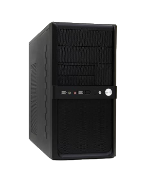 FL-511-400PRS  Корпус Foxline FL-511 с БП ATX-400PRS (400W,24+4 pin,2xPeripheral,2xSATA) mATX