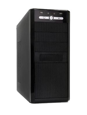 FL-921G-450PRS Корпус Foxline FL-921G с БП ATX-450PRS (450W,24+4 pin,2xPeripheral,2xSATA) ATX