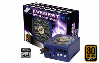 EVEREST_85PLUS_600 Блок питания FSP RETAIL Everest 600 85+,12cm fan, a/PFC,24+8+4,2xPCI-E,6xSATA,powercord,modular