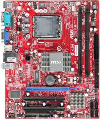 Материанская плата MSI g31tm-p21