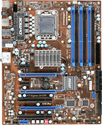 Материанская плата MSI x58_pro-e
