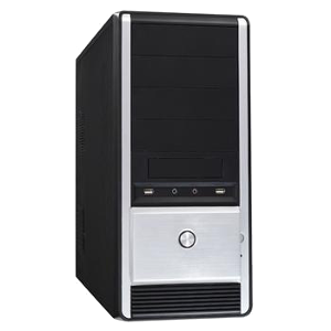 WA-25_KY-450ATX Корпус Winsis WA-25 с БП KY-450ATX 450Вт, черно-серебристый